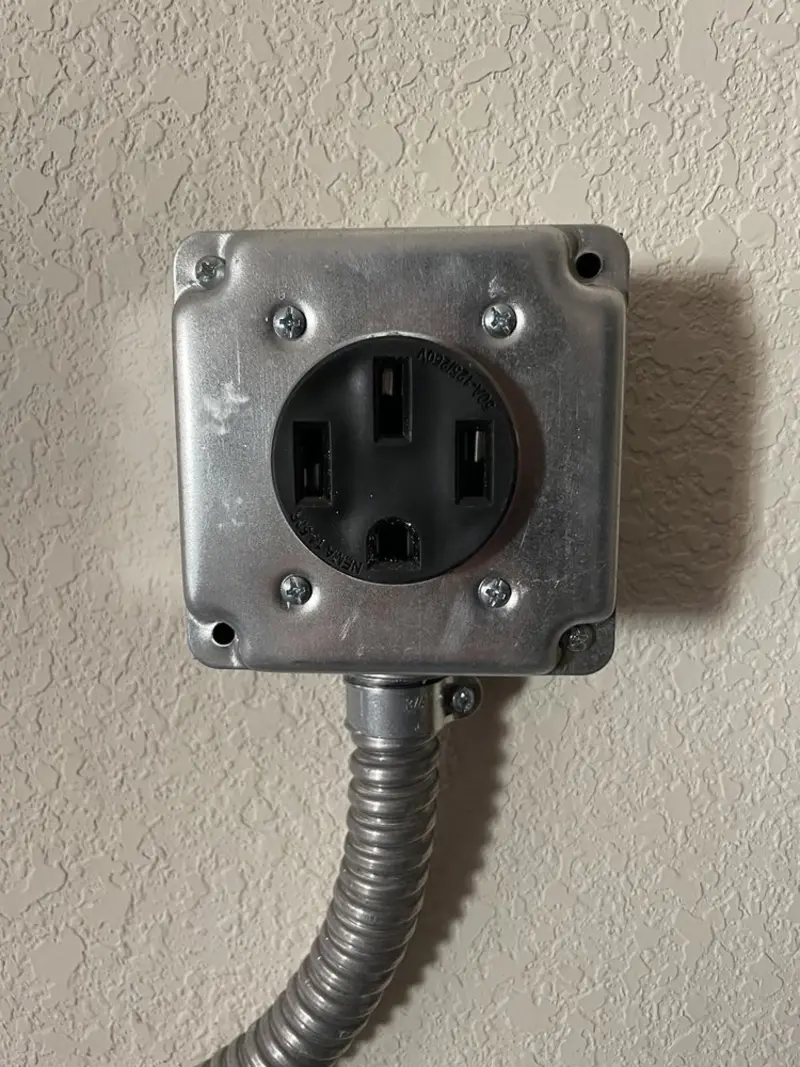 NEMA 14-50 outlet installed for Smart Home Electrical in Centralia
