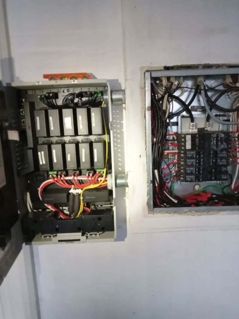 Electrical panel upgrade completed for Security Camera Wiring in Centralia